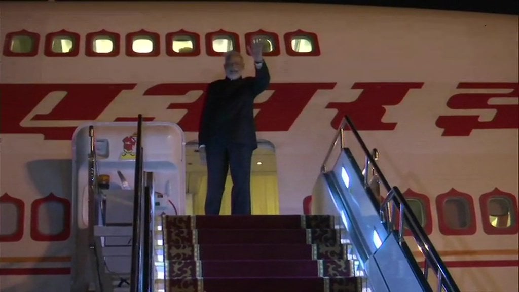 PM Modi Leaves For Delhi After Attending The SCO Summit 2019