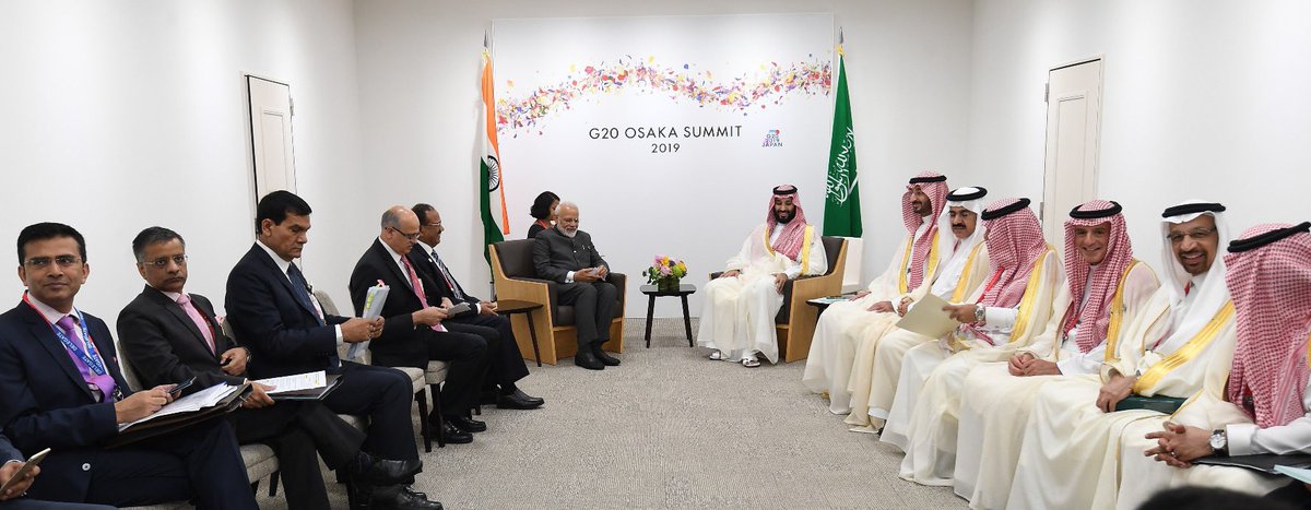 PM Modi Met Crown Prince Mohammed Bin Salman