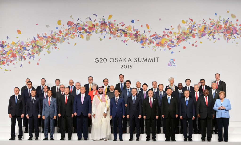 PM Modi With G20 Leaders During The Summit In Osaka