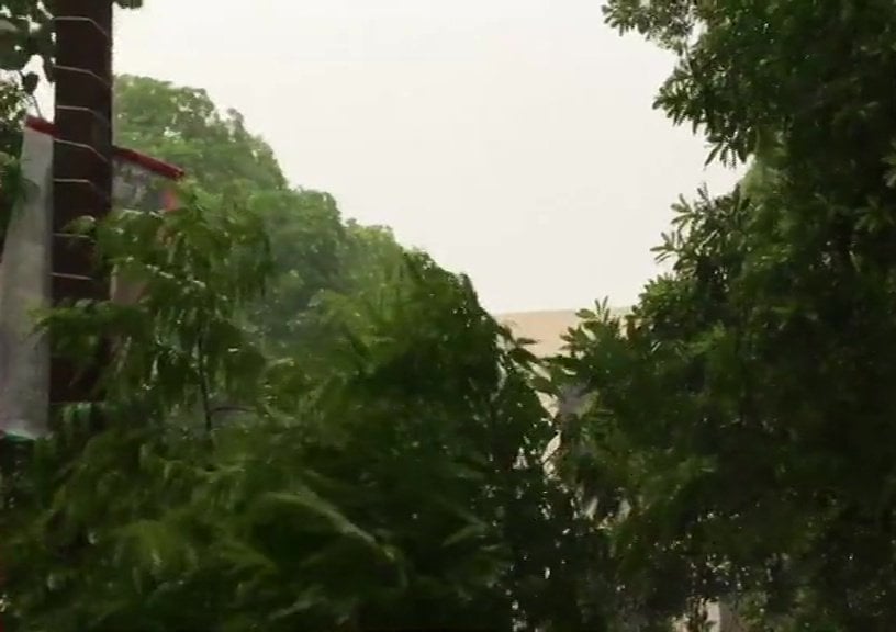 Rain Lashes Parts Of The City In Kanpur