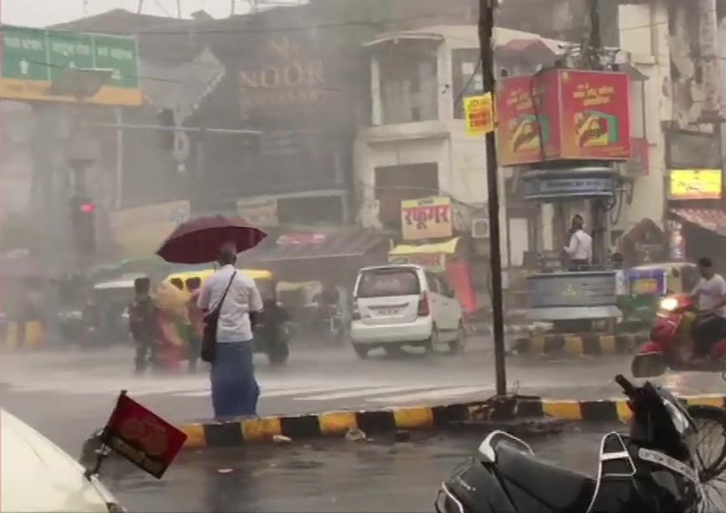 Rain Lashes Parts Of The City In Kanpur