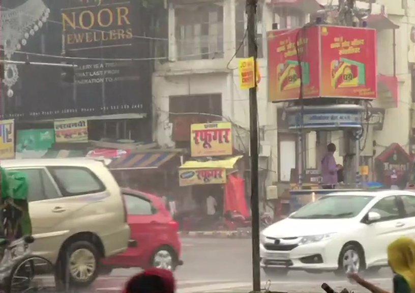 Rain Lashes Parts Of The City In Kanpur
