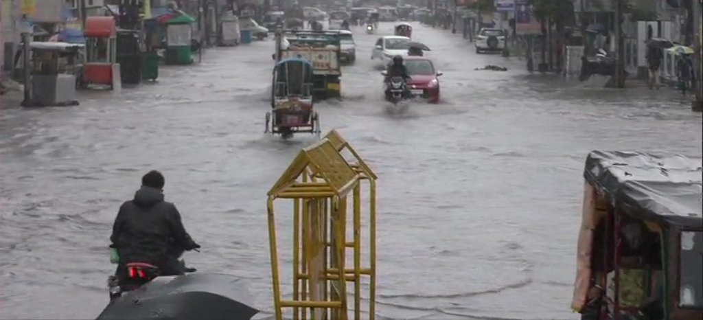 Several Areas Water Logged Following Rains In Tripura