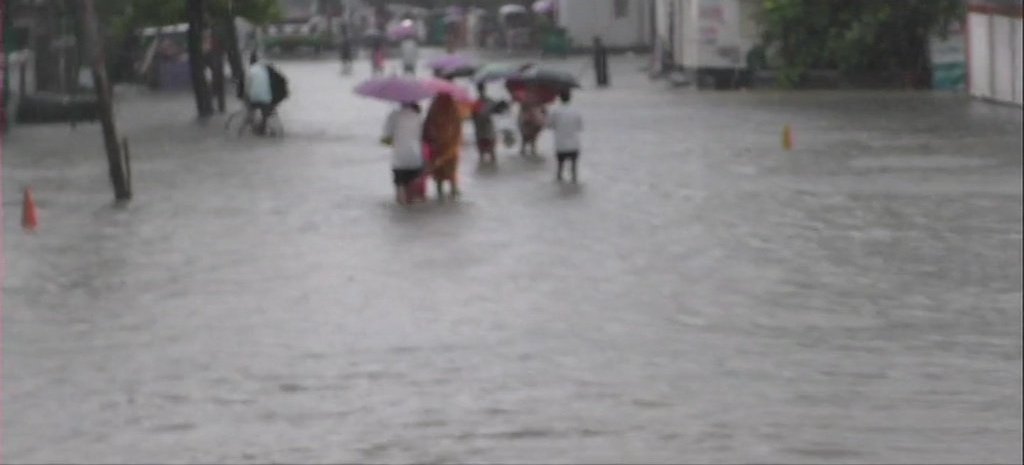 Several Areas Water Logged Following Rains In Tripura