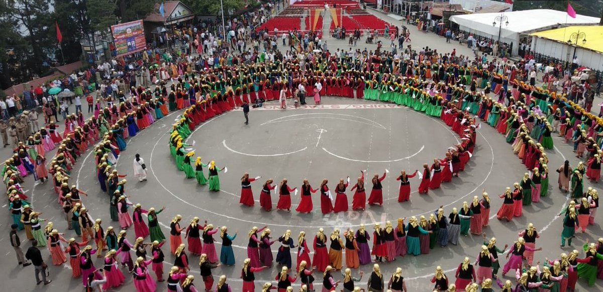 Shimla Summer Festival Begin And 650 Women Performed Folk Dance