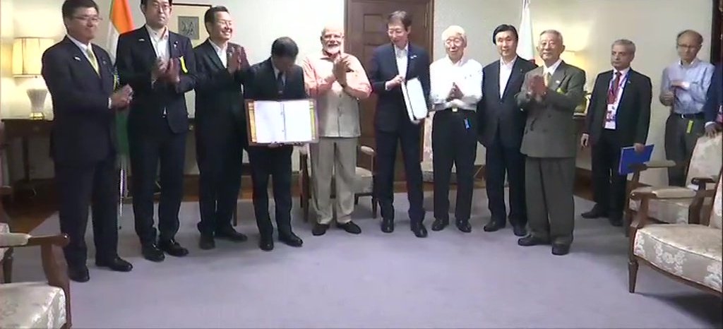Sister City Partnership MoU Between Kobe And Ahmedabad Exchanged Between Indian Ambassador To Japan