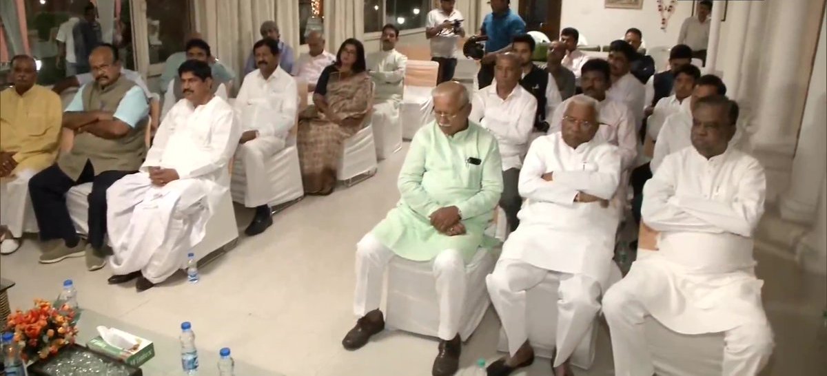 Union Minister DV Sadananda Gowda Organised A Dinner Meet For Karnataka BJPs MPs