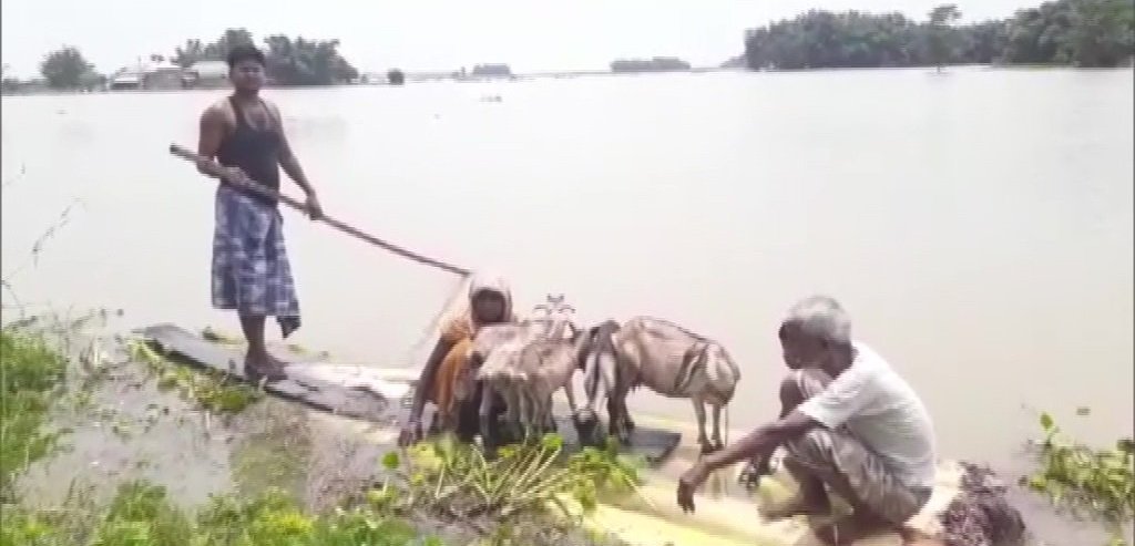 Water Level In River Mahananda Rising Due To Heavy Rainfall