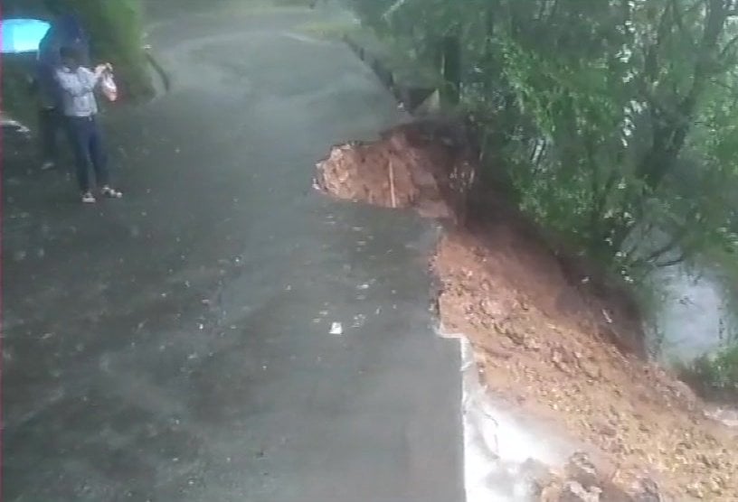 Water Logging And Landslide In Malki And Polo Area Of Shillong Following Heavy Rainfall