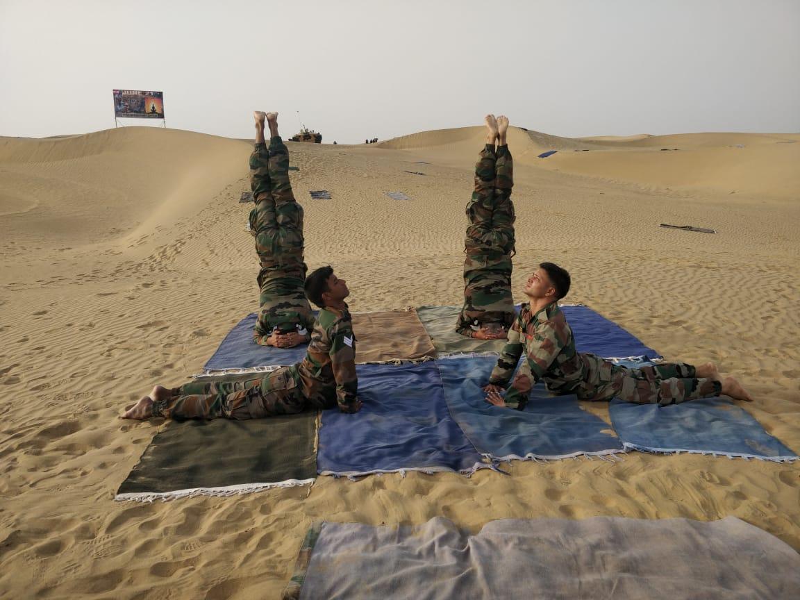 Yoga In Dunes Event Organised By Desert Charger Brigade