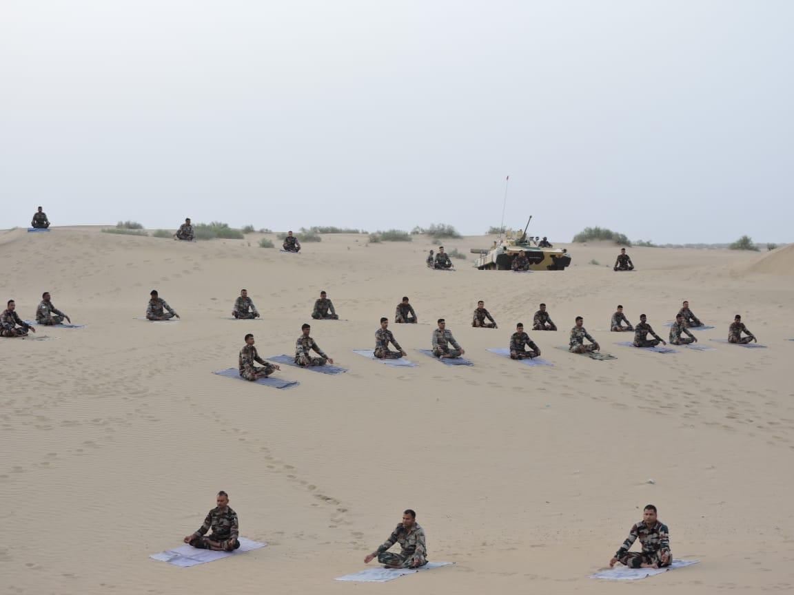 Yoga In Dunes Event Organised By Desert Charger Brigade