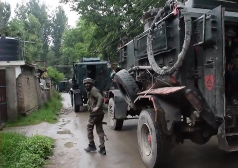 Exchange Of Fire Underway Between Terrorist And Security Forces In Jammu