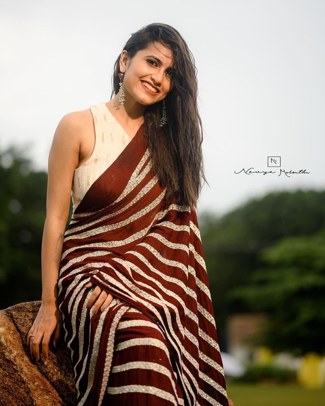 Bunny Vox Hot Photos In Saree