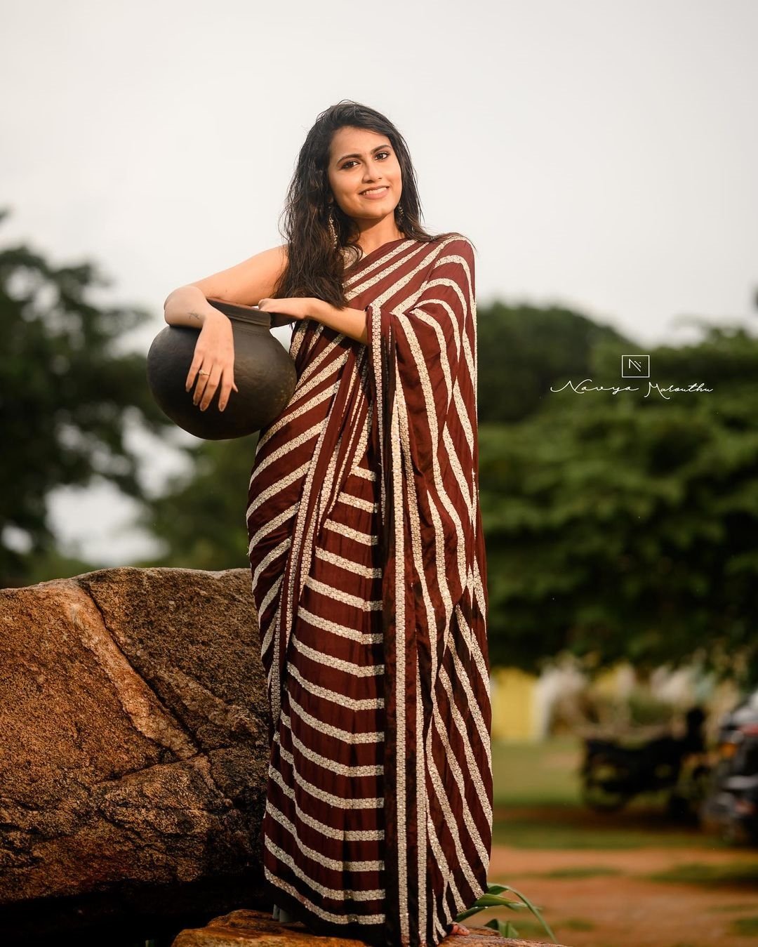 Bunny Vox Hot Photos In Saree