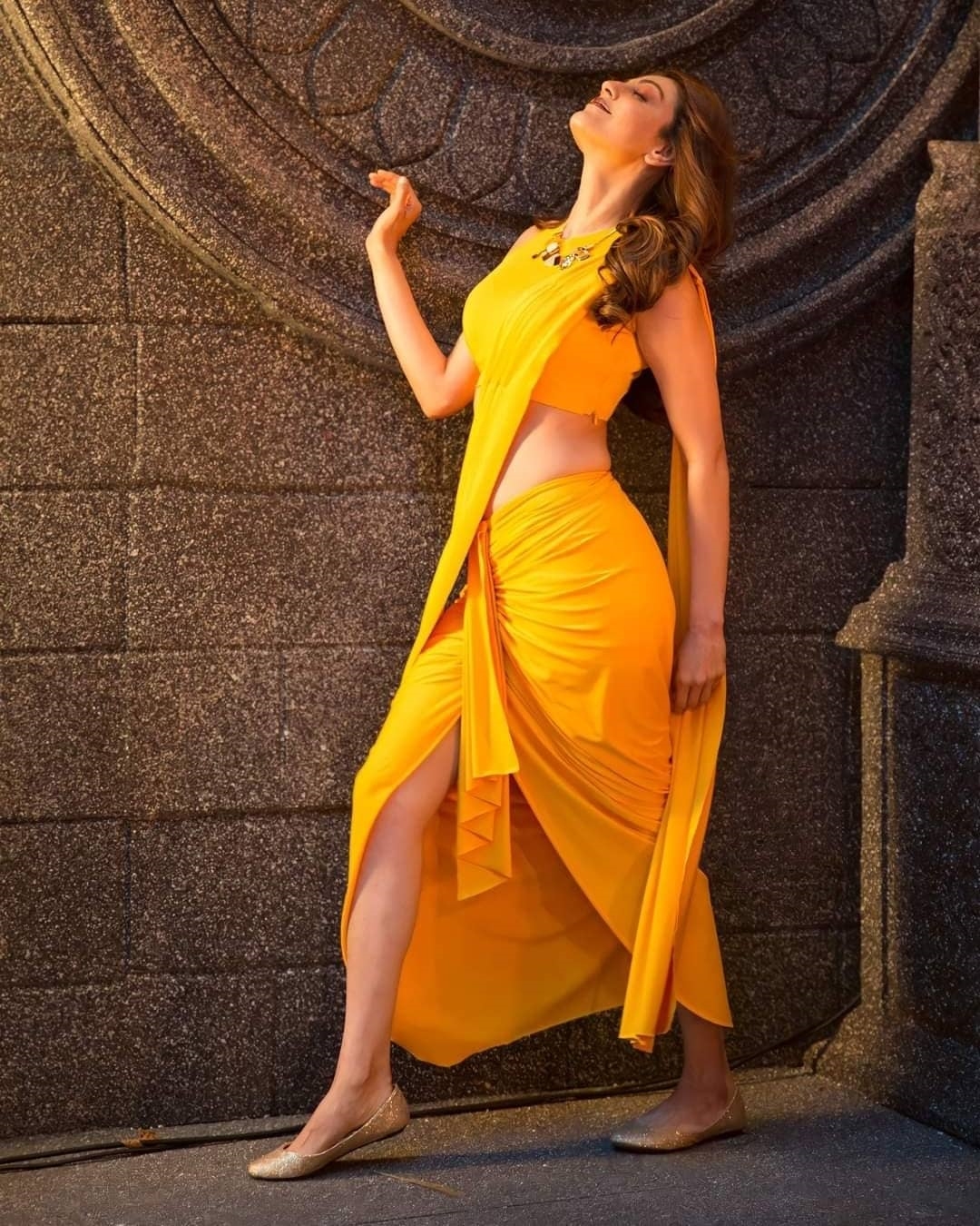 Kajal Aggarwal Images In Yellow Saree