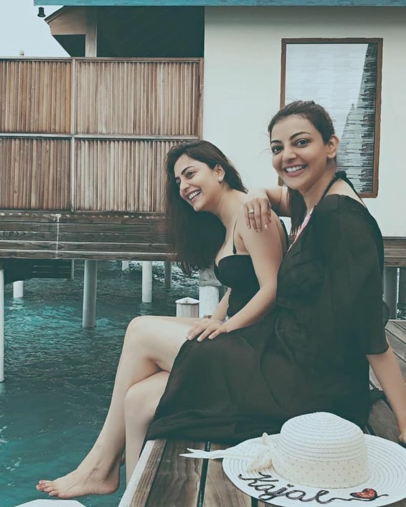 Kajal Aggarwal swimming photos