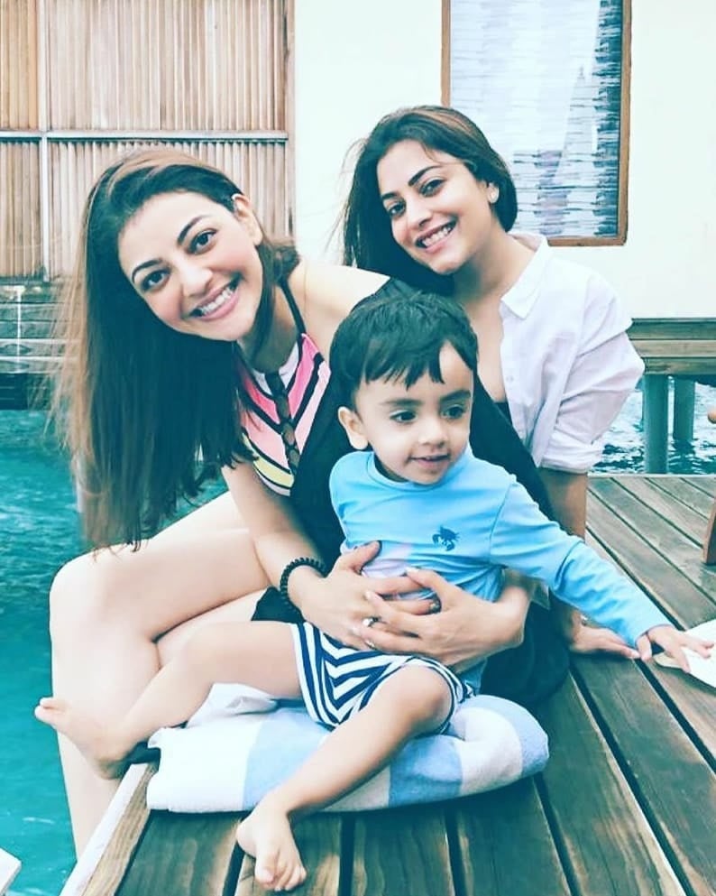 Kajal Aggarwal swimming photos