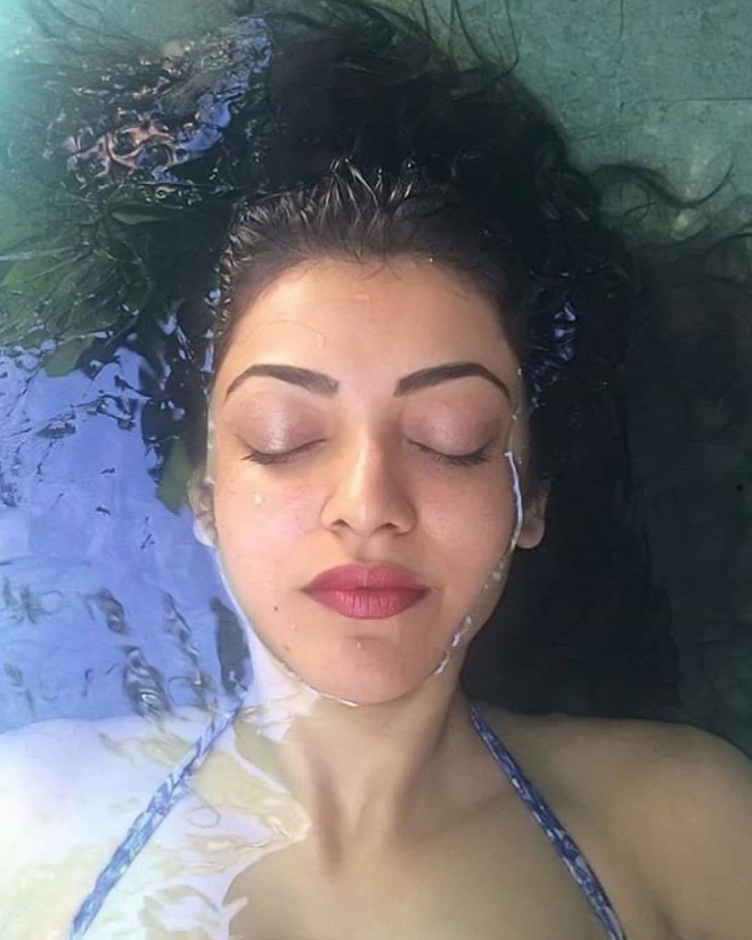 Kajal Aggarwal swimming photos
