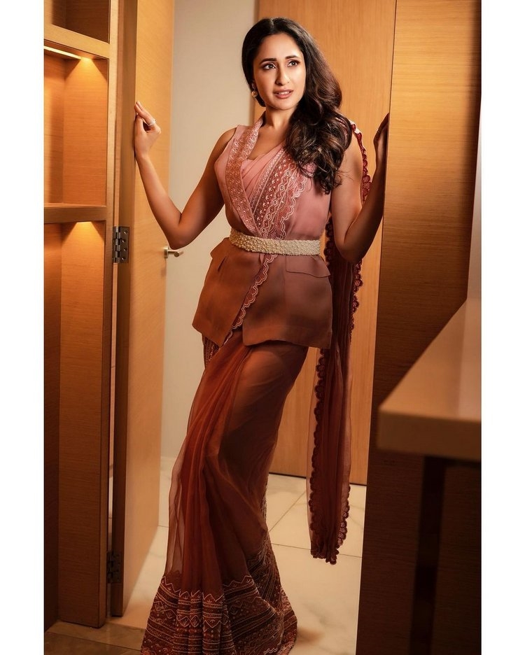 Pragya Jaiswal Hot Images In Pink Dress