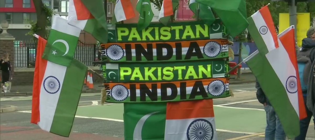 ICC Cricket World Cup 2019 India And Pakistan Fans At Old Trafford Stadium In Manchester