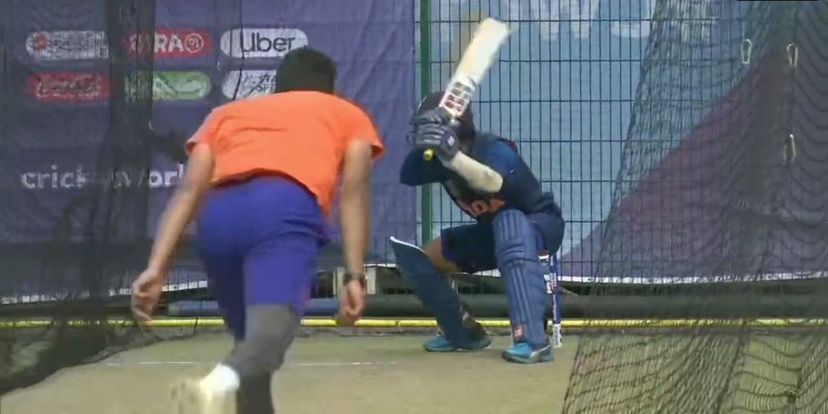 Indian Cricket Team During Practice Season At Manchester Ahead Of Semi Final Clash