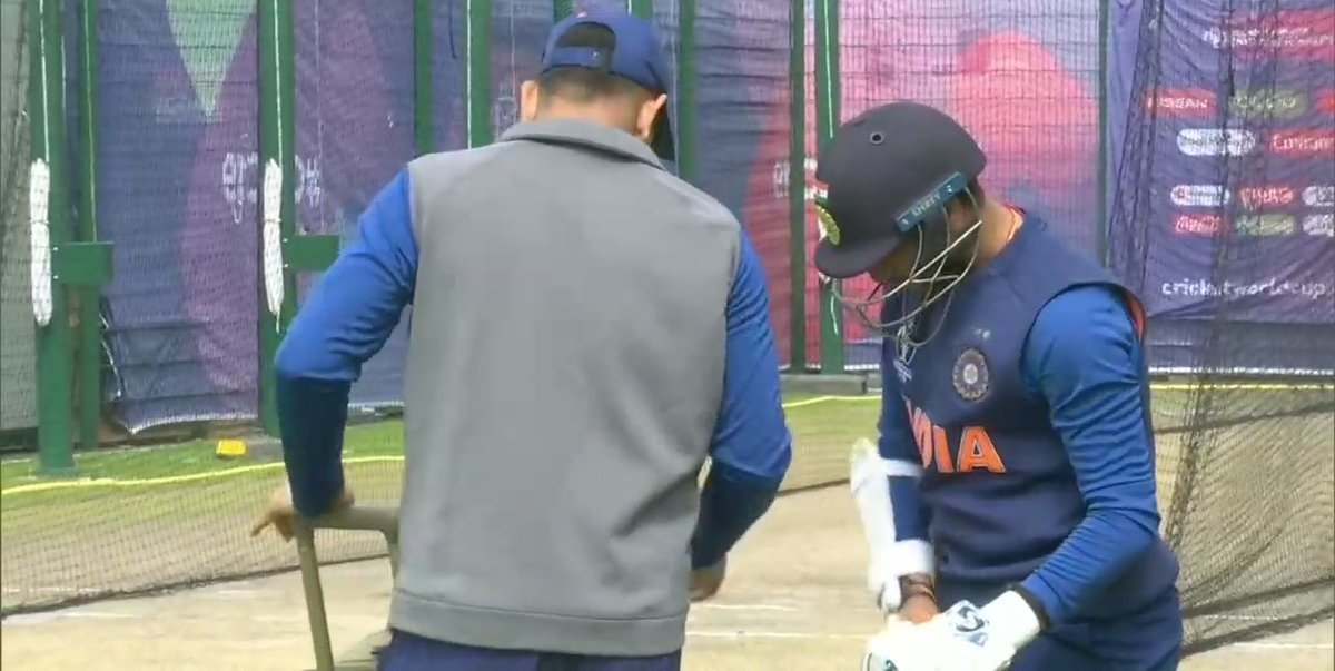 Indian Cricket Team During Practice Season At Manchester Ahead Of Semi Final Clash