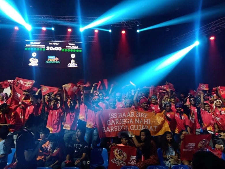 Pro Kabaddi 2019 Gujarat Fortune Giants Vs Telugu Titans