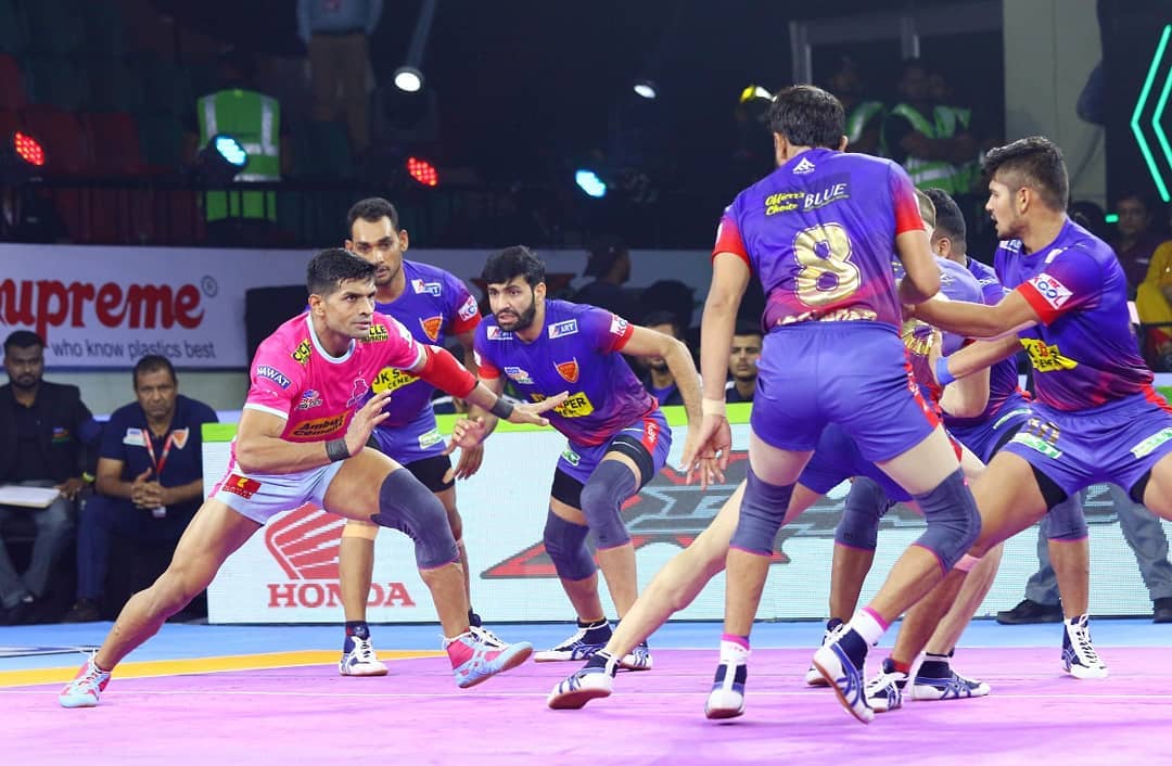 Pro Kabaddi 2019 Jaipur Pink Panthers Vs Puneri Paltans