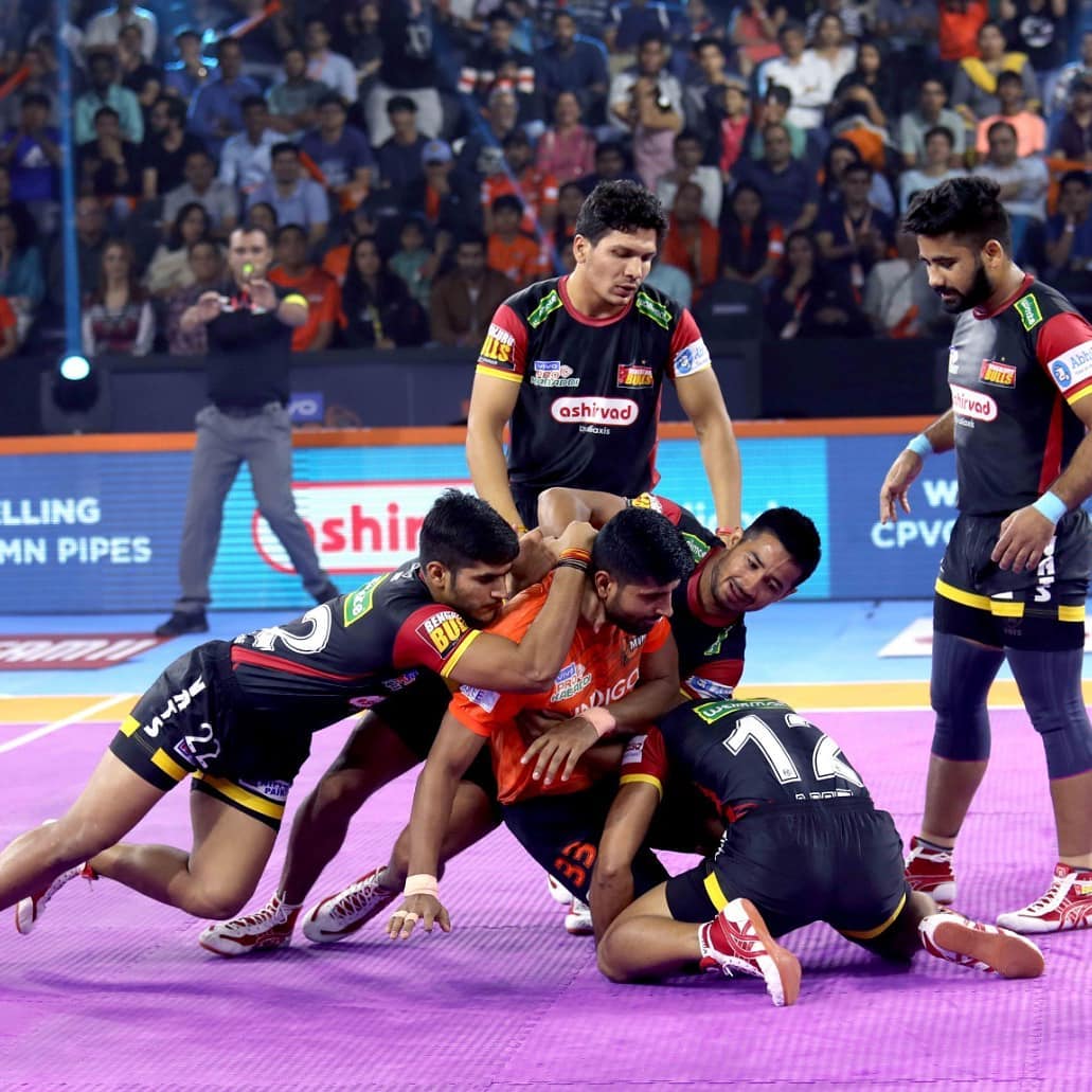 Pro Kabaddi 2019 Mumbai Vs Bangalore