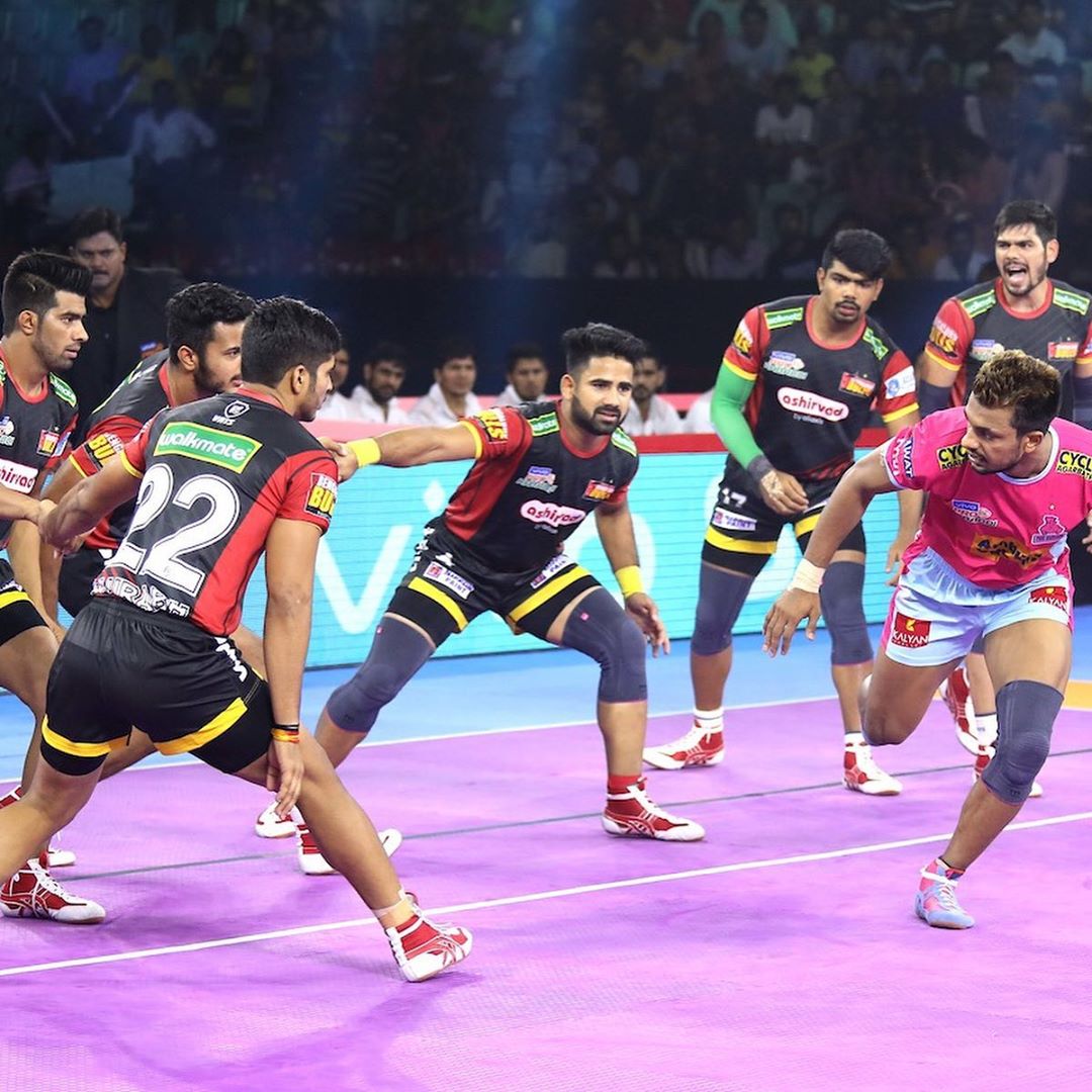 Pro Kabaddi 2019 Pink Panthers Vs Bengaluru Bulls