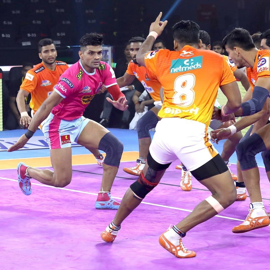 Pro Kabaddi 2019 Pink Panthers Vs Puneri Paltan