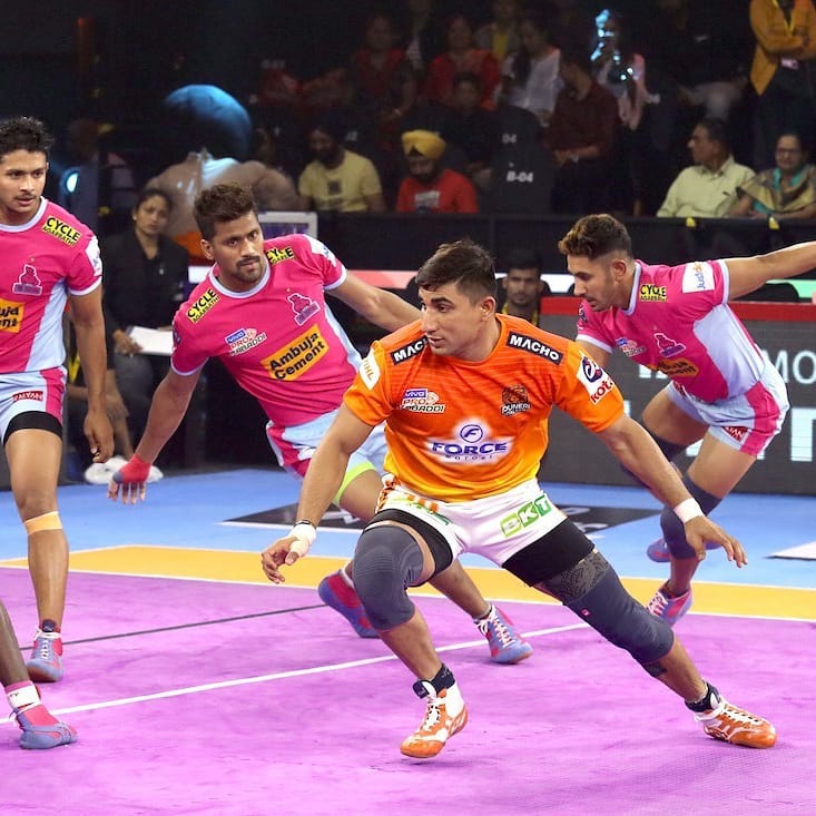 Pro Kabaddi 2019 Pink Panthers Vs Puneri Paltan