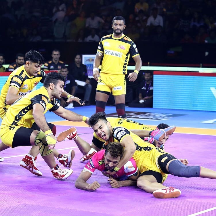 Pro Kabaddi 2019 Pink Panthers Vs Telugu Titans