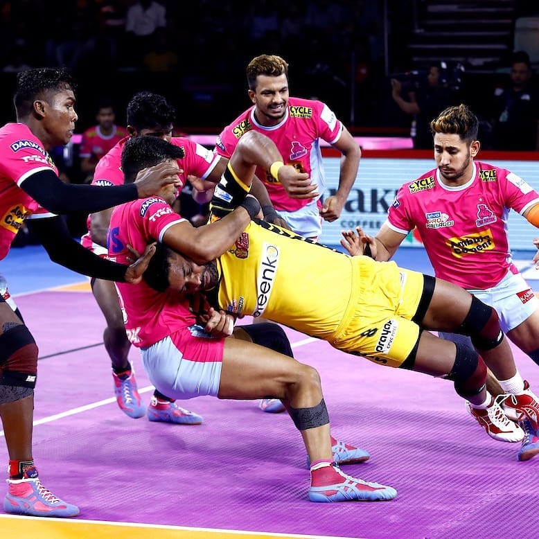 Pro Kabaddi 2019 Pink Panthers Vs Telugu Titans