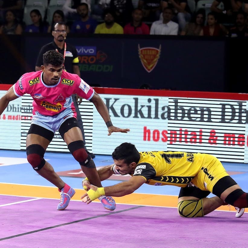Pro Kabaddi 2019 Pink Panthers Vs Telugu Titans