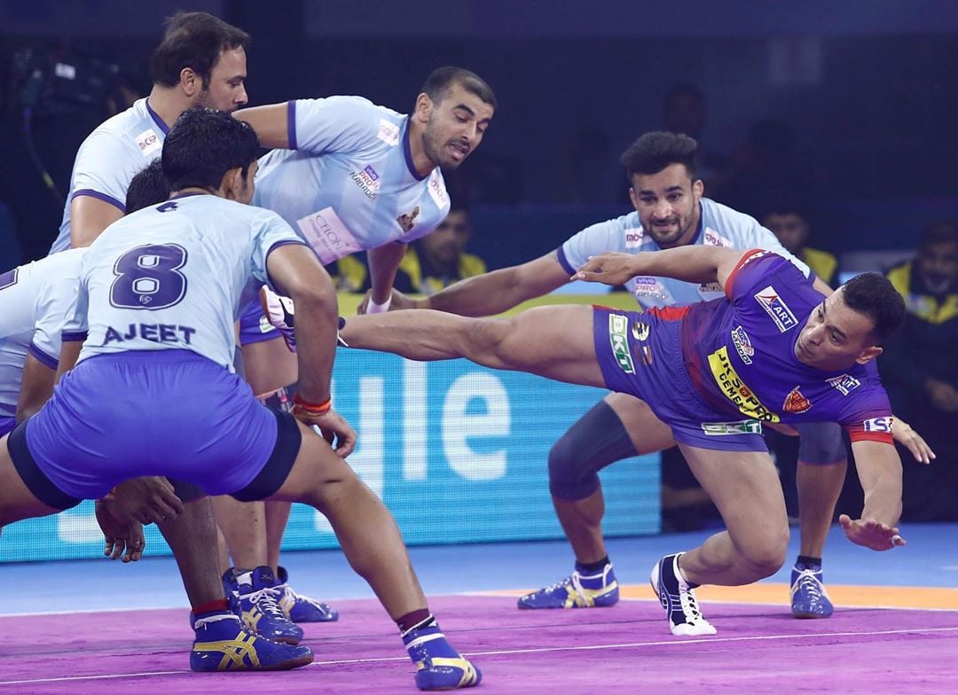 Pro Kabaddi 2019 Tamil Thalaivas Vs Delhi Dabaang