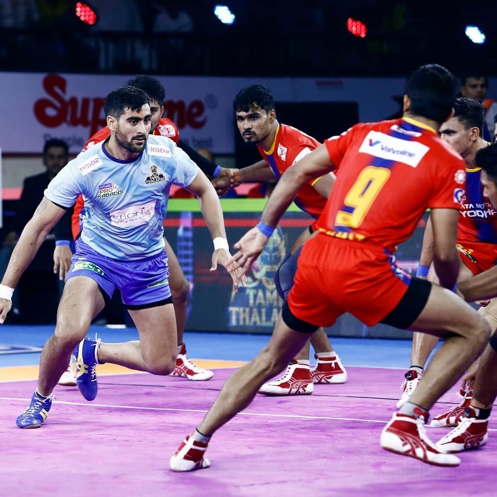 Pro Kabaddi 2019 Tamil Thalaivas Vs UP Yoddha