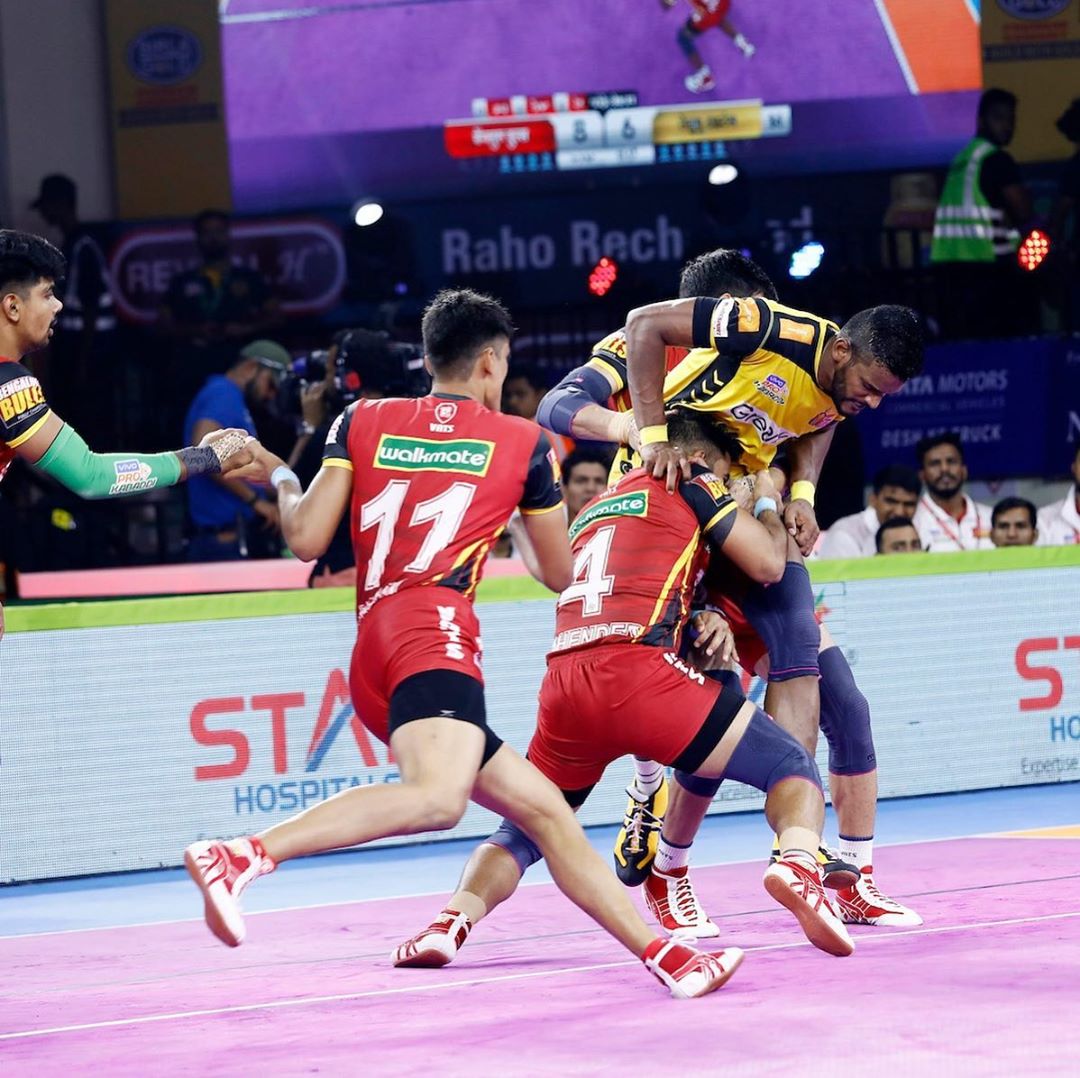 Pro Kabaddi 2019 Telugu Titans Vs Bengaluru Bulls