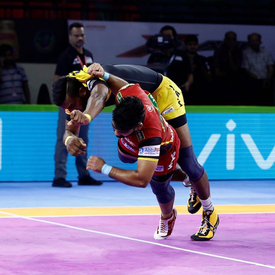 Pro Kabaddi 2019 Telugu Titans Vs Bengaluru Bulls