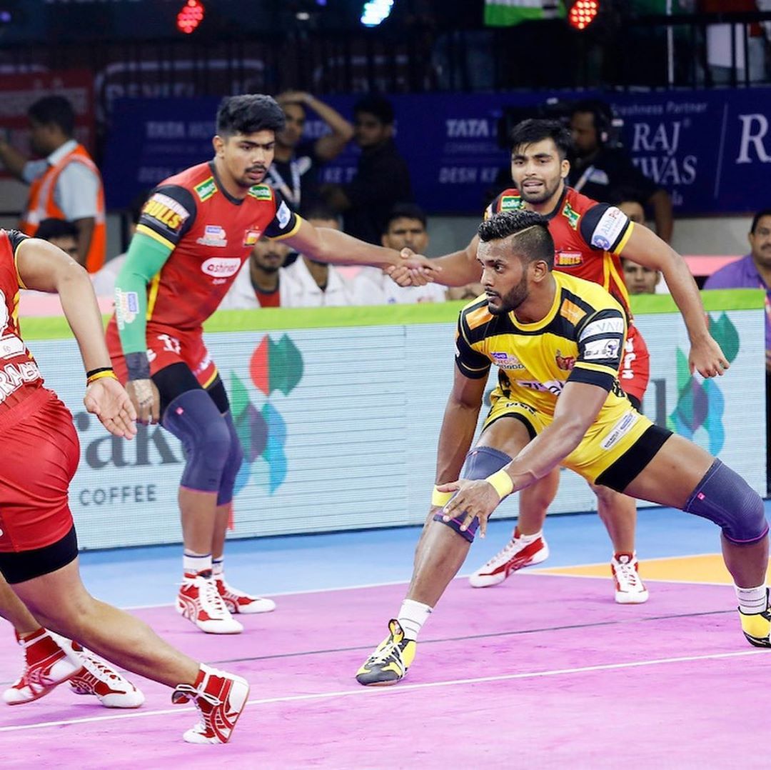 Pro Kabaddi 2019 Telugu Titans Vs Bengaluru Bulls