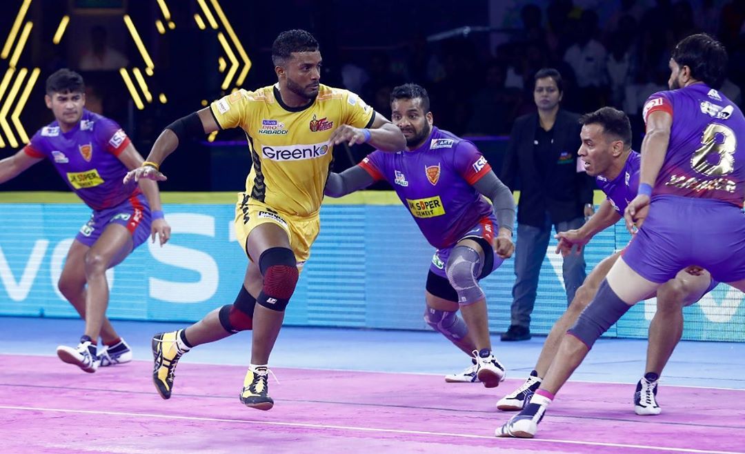 Pro Kabaddi 2019 Telugu Titans Vs Delhi Dabaang