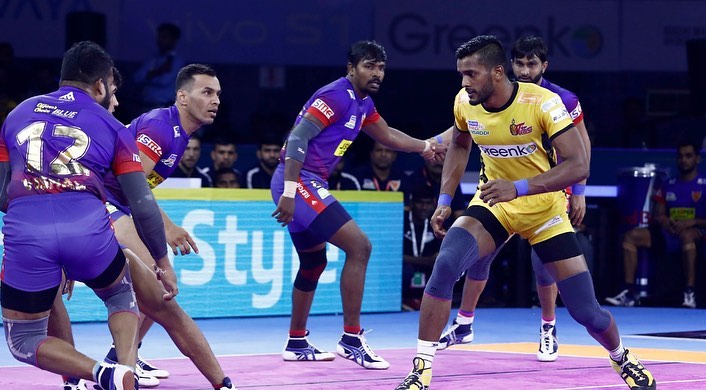 Pro Kabaddi 2019 Telugu Titans Vs Delhi Dabaang