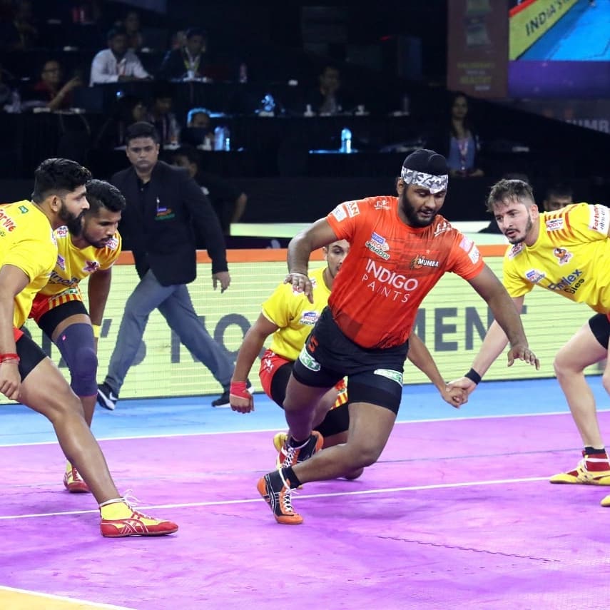 Pro Kabaddi 2019 U Mumba Vs Gujarat Fortune Giants