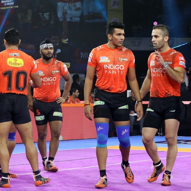 Pro Kabaddi 2019 U Mumba Vs Gujarat Fortune Giants