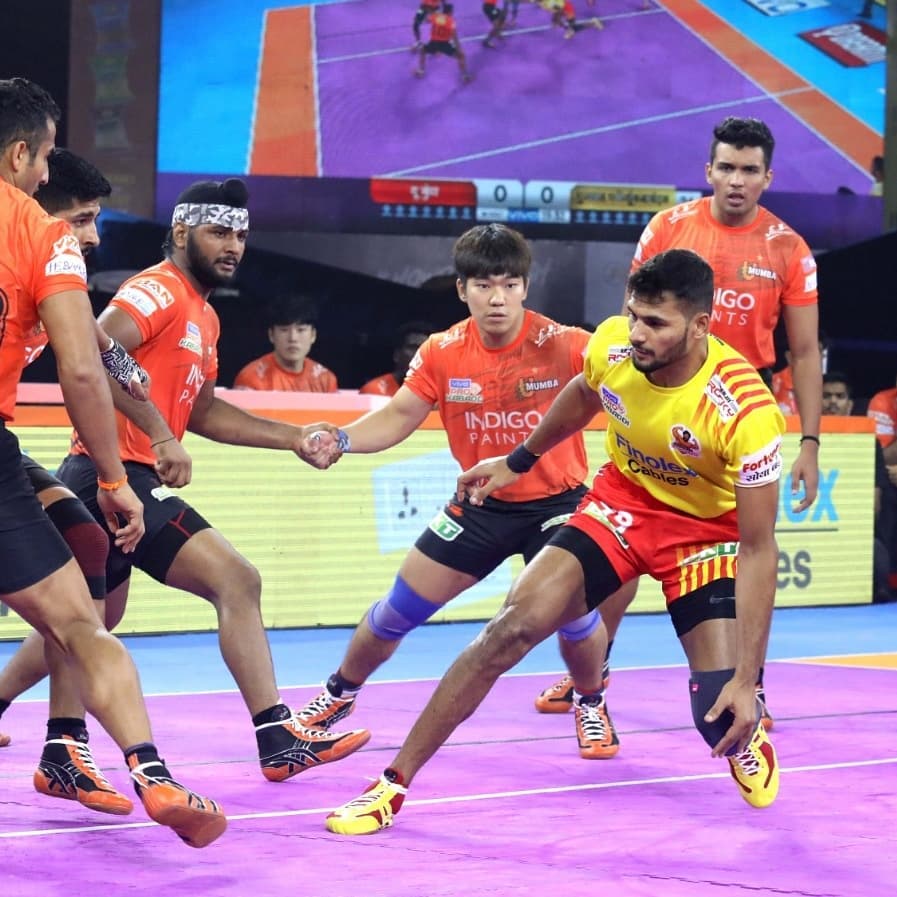 Pro Kabaddi 2019 U Mumba Vs Gujarat Fortune Giants