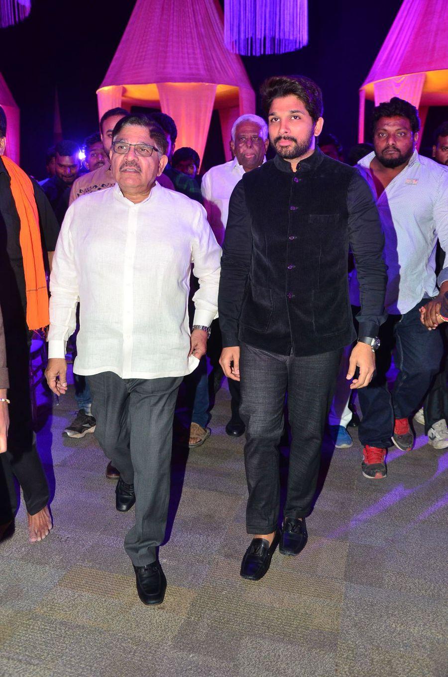 Allu Arjun Stills at Talasani Srinivas Yadav Daughter Wedding Reception