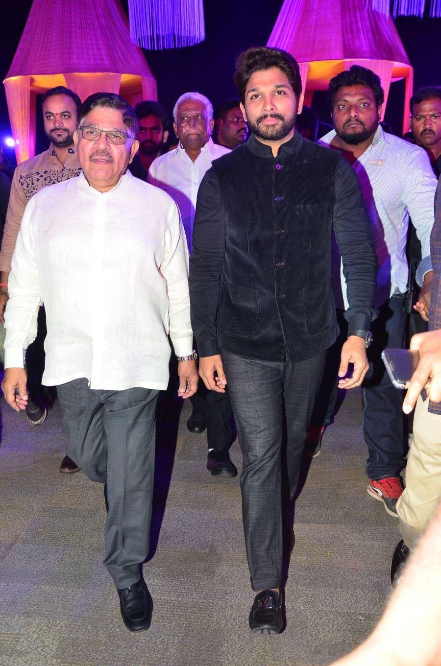 Allu Arjun Stills at Talasani Srinivas Yadav Daughter Wedding Reception