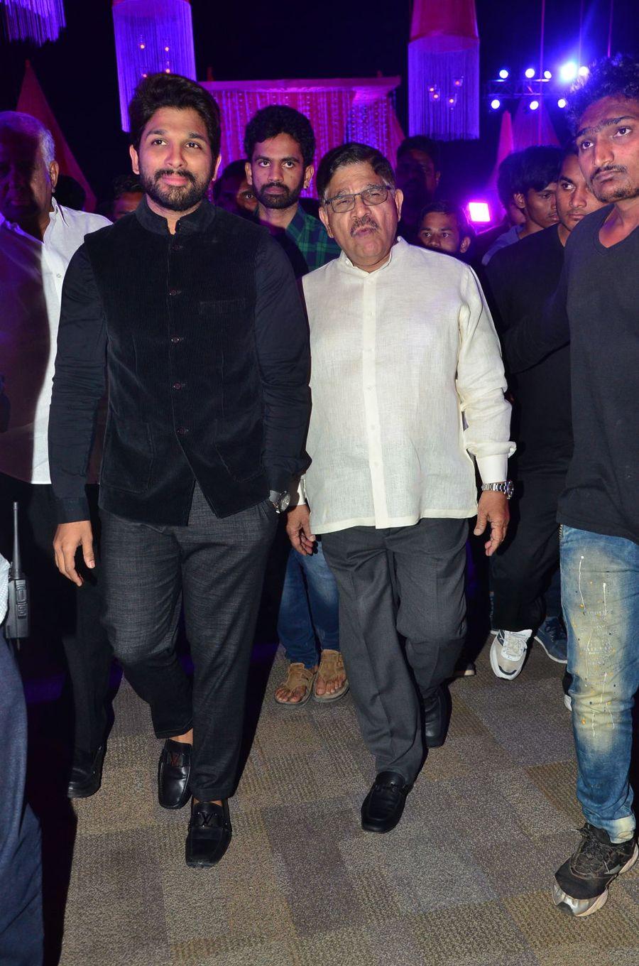 Allu Arjun Stills at Talasani Srinivas Yadav Daughter Wedding Reception