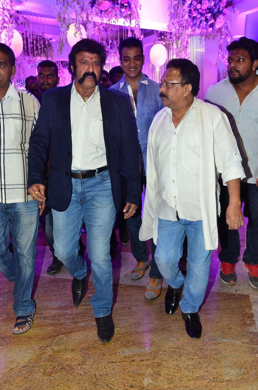 Balakrishna Stills at Talasani Srinivas Yadav Daughter Wedding Reception