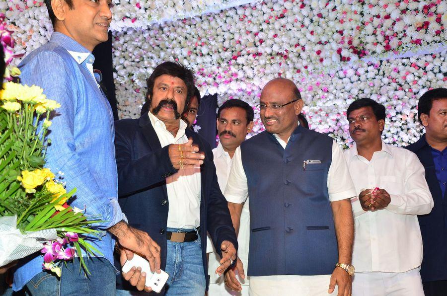 Balakrishna Stills at Talasani Srinivas Yadav Daughter Wedding Reception